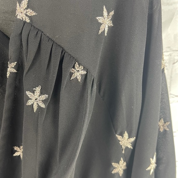 Lovers + Friends LA Black Long Sleeve Star Body Suit - Picture 3 of 7